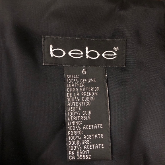 Bebe Leather Gold Cobra Pants - Picture 6 of 7